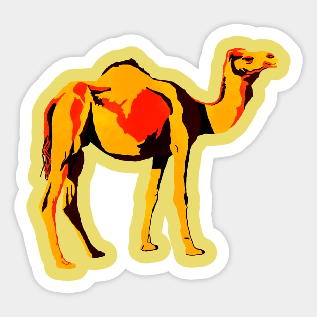 Dromedary Sticker by artsandherbs